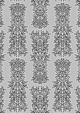 Symmetry line art leaves