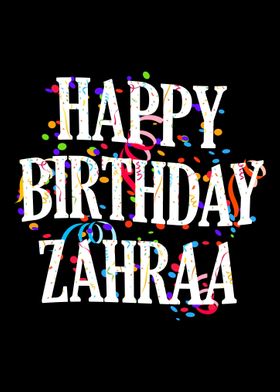 Happy Birthday Zahraa