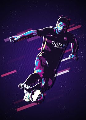 Luis Suarez Football Retro