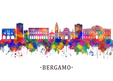 Bergamo Italy Skyline