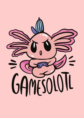 Gaming Axolotl Gamesolotl