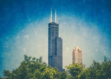 Sears Tower over Trees