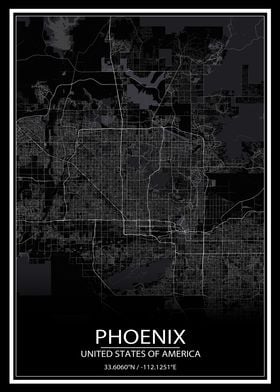 Phoenix Black Map