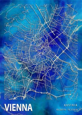 Vienna City Map Austria