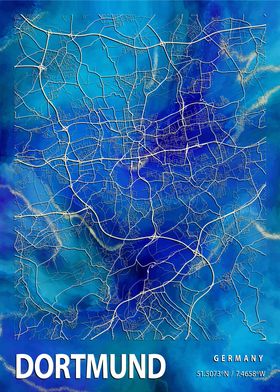 Dortmund City Map Germany