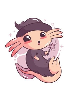 Halloween Axolotl Funny