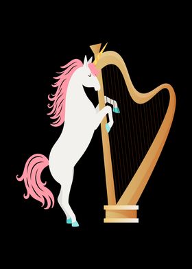 Harp With Unicorn Music