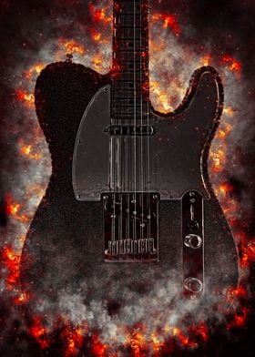 Fender Telecaster in Fire