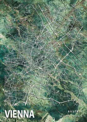 Vienna City Map Austria