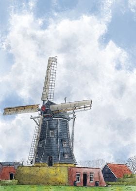 Dutch Mill De Bataaf