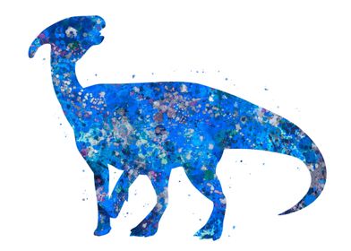 Parasaurolophus Blue Art