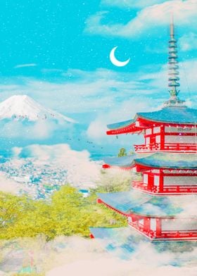 Japans Mount Fuji Pagoda