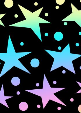 Pastel Rainbow Stars