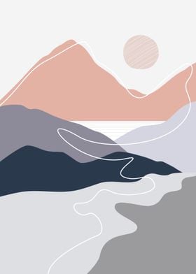 Abstract mountain