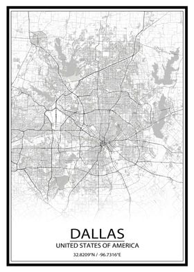 Dallas White Map