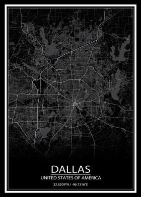 Dallas Black Map