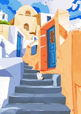 Cat in Greece