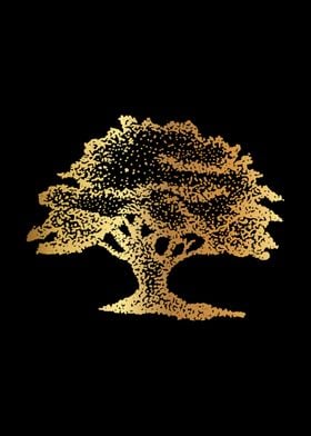 Gold Vintage Tree 11