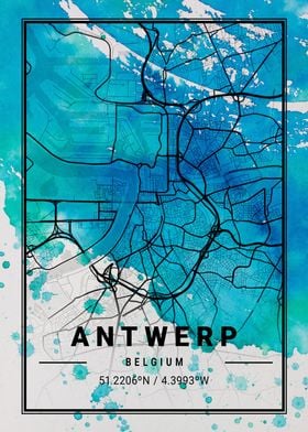 Antwerp Antlia Watercolor 