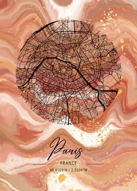 Paris City Map France