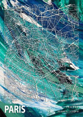 Paris City Map France