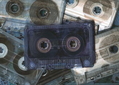 Vintage audio cassettes