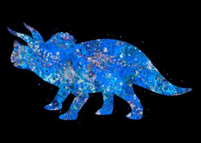 Triceratops Dino Blue