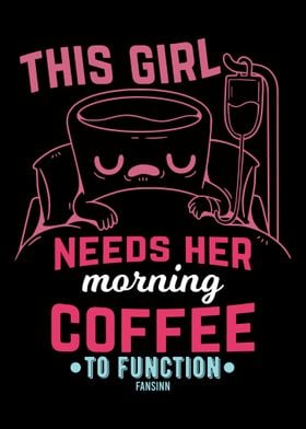 Girl woman morning coffee