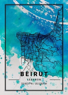 Beirut Antlia Watercolor M