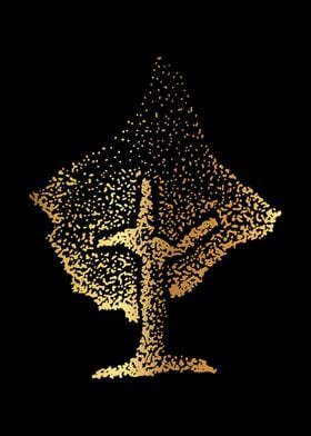 Gold Vintage Tree 17