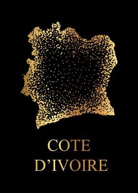 Cote Divoire Map