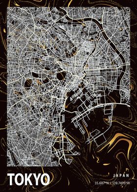 Tokyo City Map Japan 