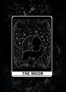 Tarot Card The Moon Cat