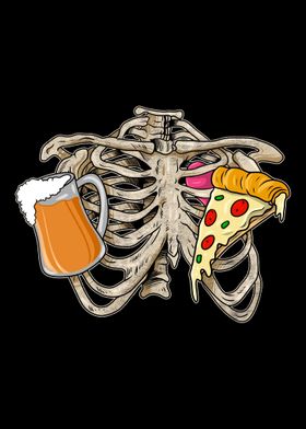 Skeleton Halloween Beer Pi