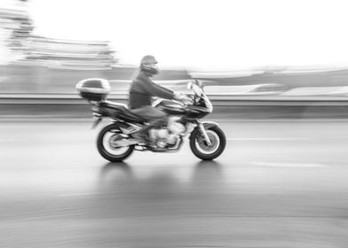 Motorcycle speed motion