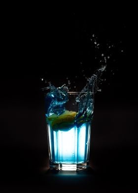 Blue cocktail