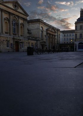 Sunset Over City Square