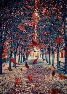 Palais Royal in autumn