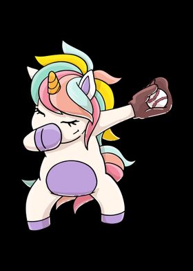 Dabbing Unicorn Baseball