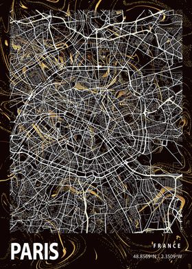 Paris City Map France