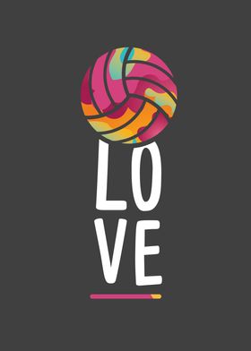 Tie Dye Love Volleyball