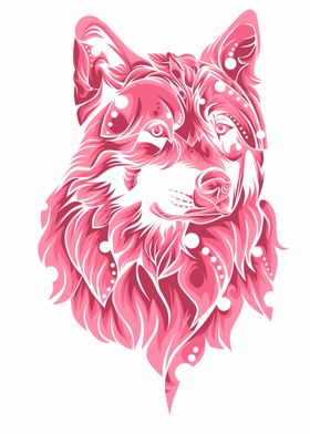 pink wolf