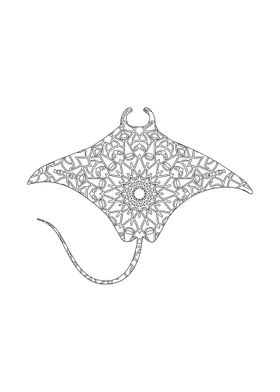 Mandala Manta ray