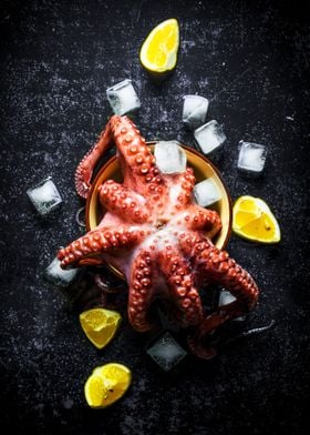 Octopus and lemon