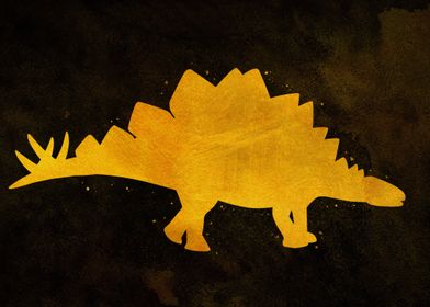 Stegosaurus Dinosaur Gold