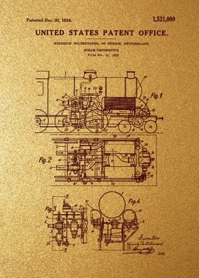 9 Steam Locomotive Patent
