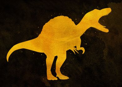 Spinosaurus Dinosaur Gold