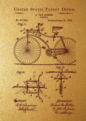 7 1892 Bicycle Patent