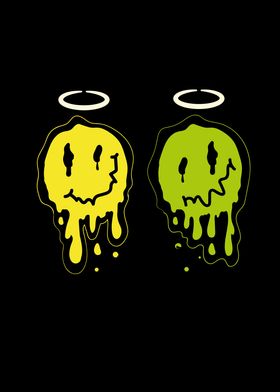 Melting Smiley Face Posters Displate