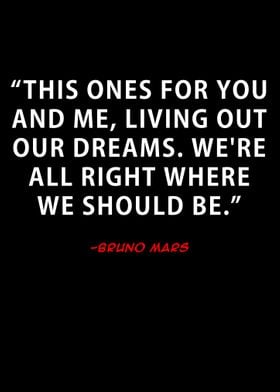 Quote Bruno Mars